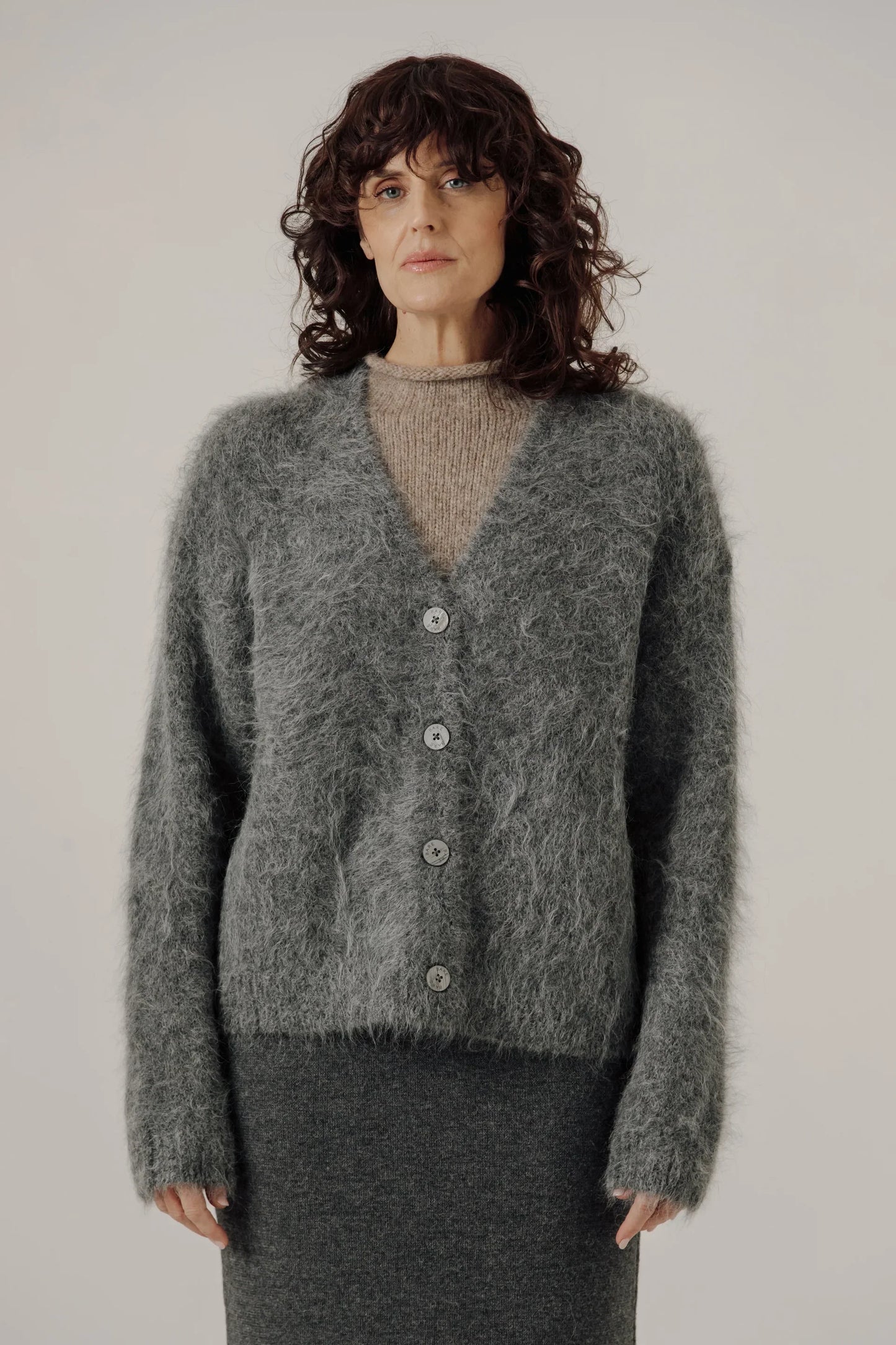 BARE Suri Alpaca Cardigan
