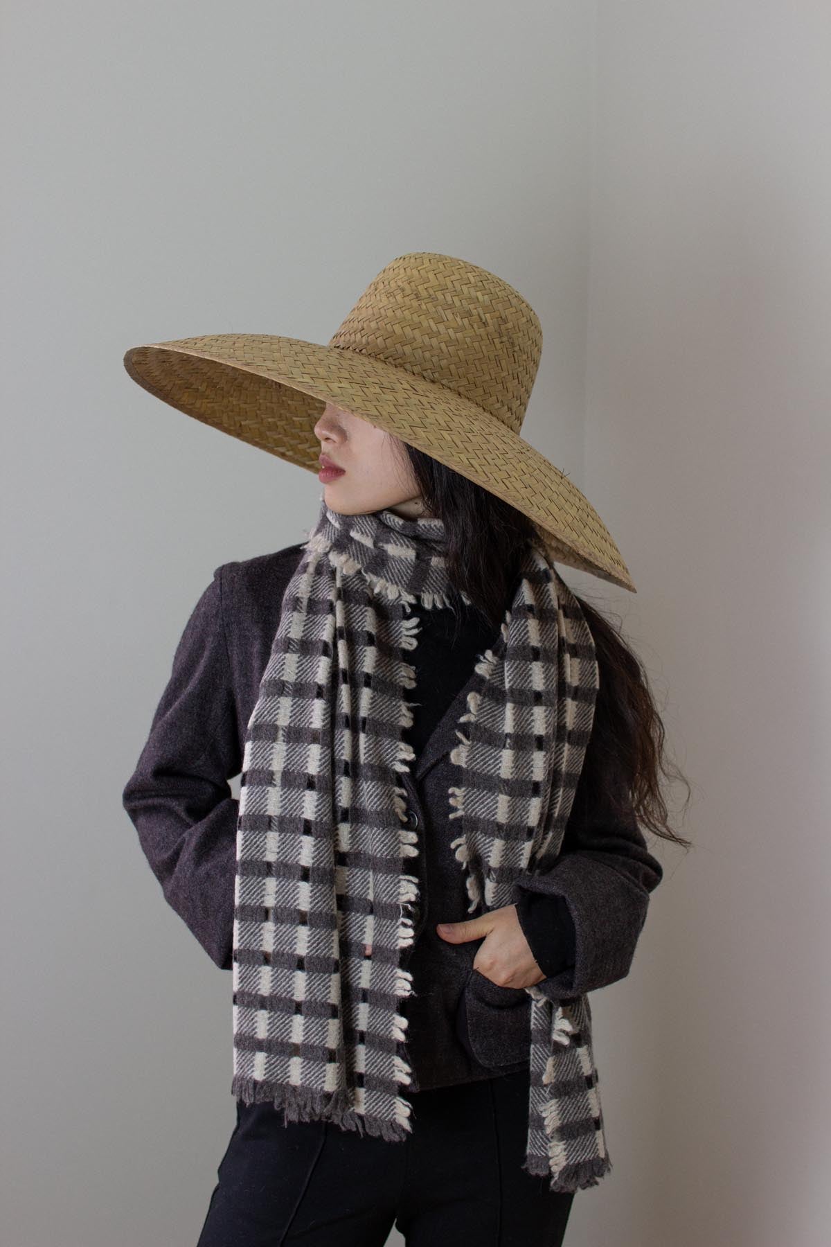 Oats & Rice Crafted Selvedge Cashmere Scarf