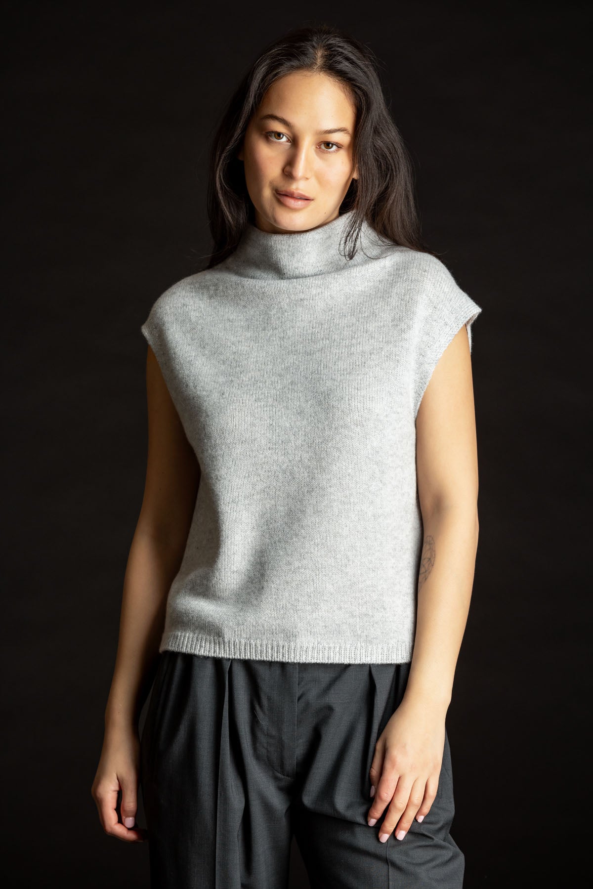 Paychi Guh Funnel Neck Top