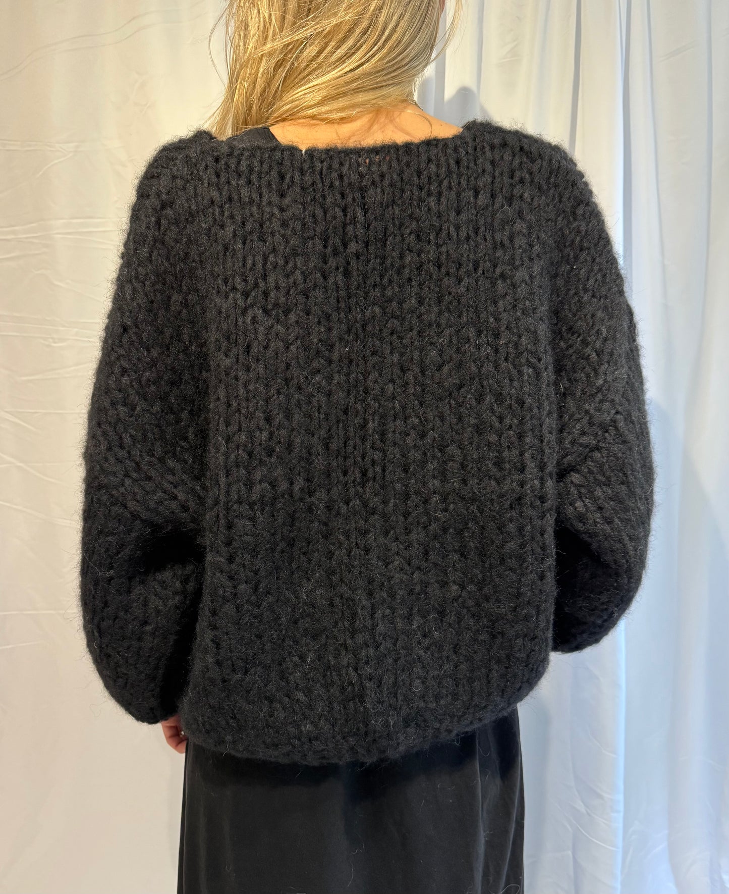 Maiami Fleecy Alpaca Bomber Cardigan