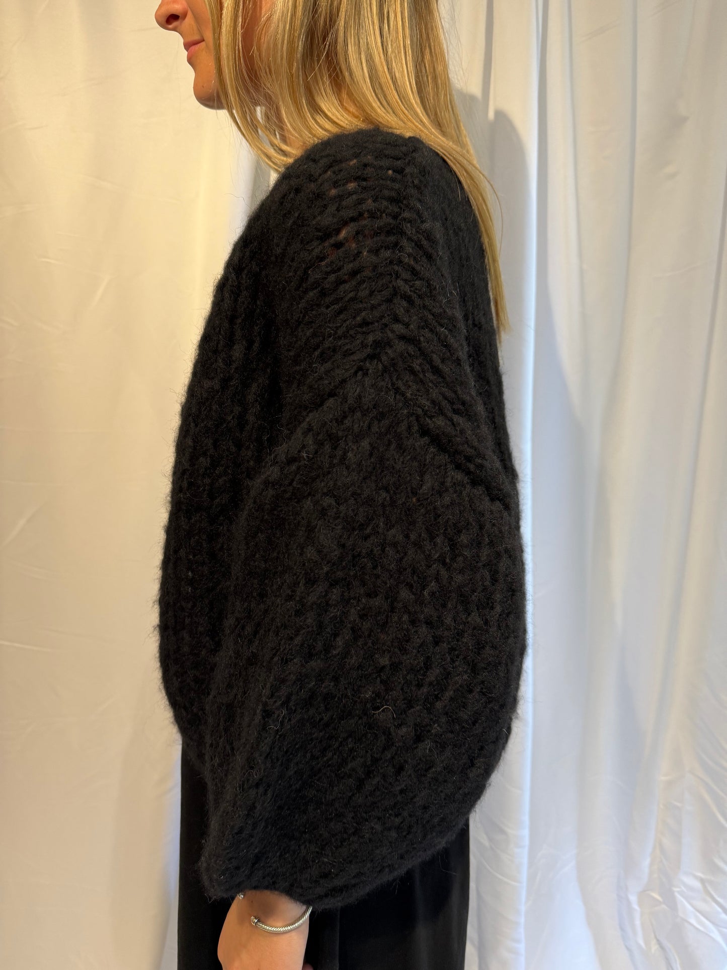 Maiami Fleecy Alpaca Bomber Cardigan