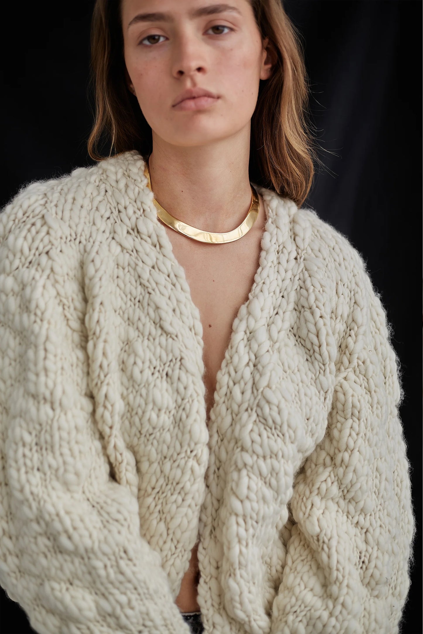 ound Jacaranda Wool Cardigan