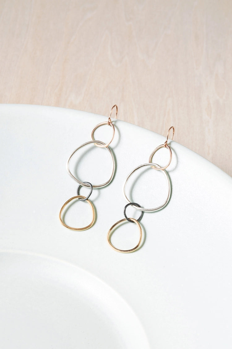 Colleen Mauer Designs Linear Hoop Earrings