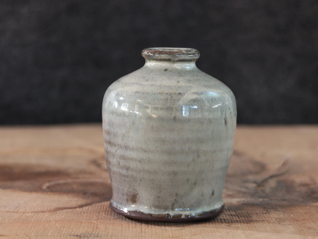 Matt Fishman Bud Vase Soda Fired Ash Glaze