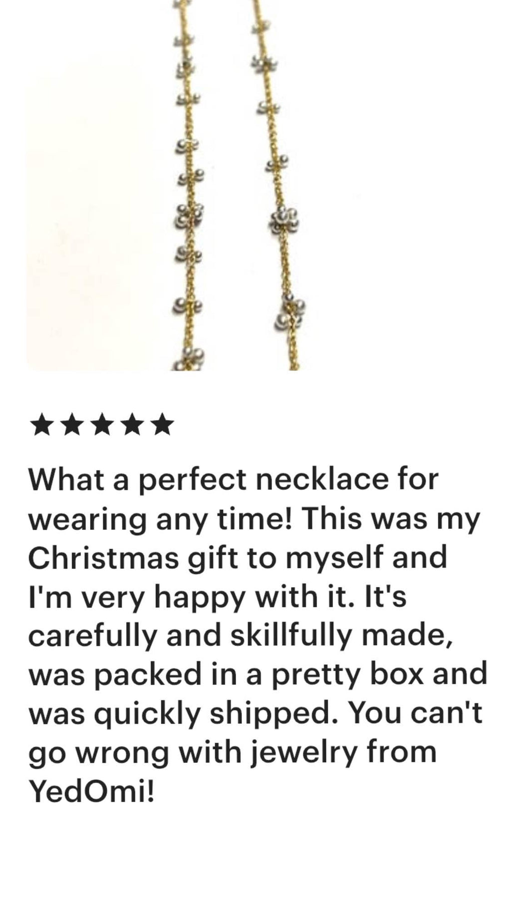 Yedomi Scattered Caviar Necklace