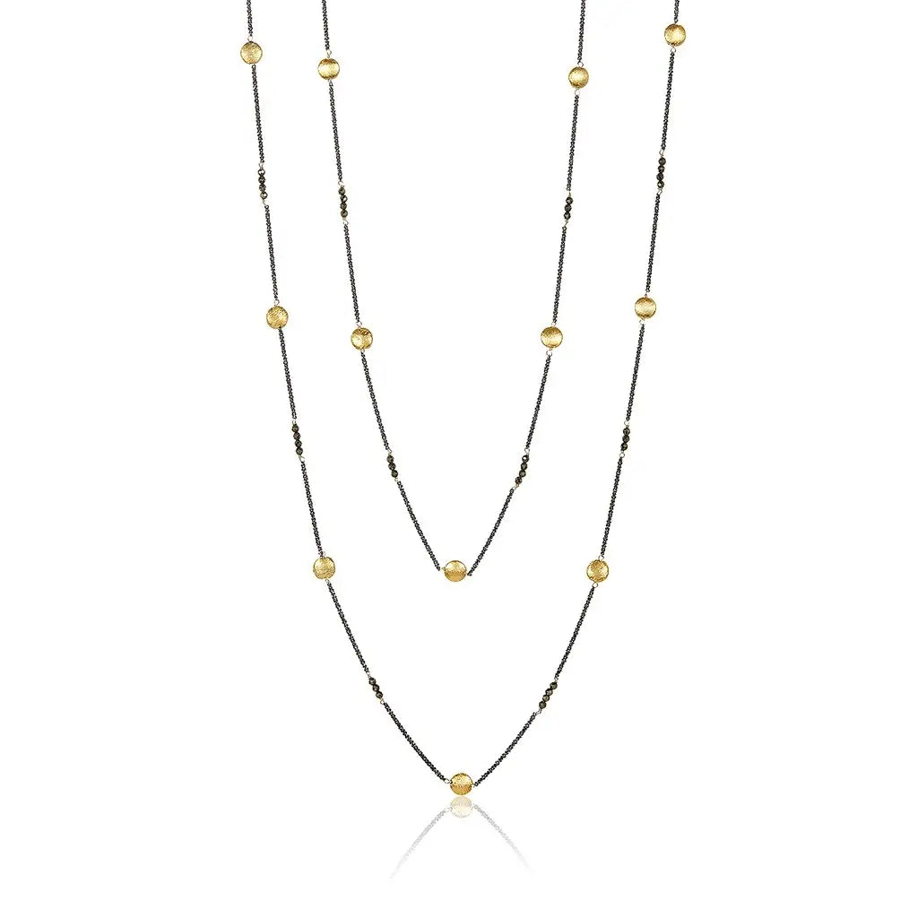 Mabel Chong Long Pyrtite Half Moon Eclipse Necklace