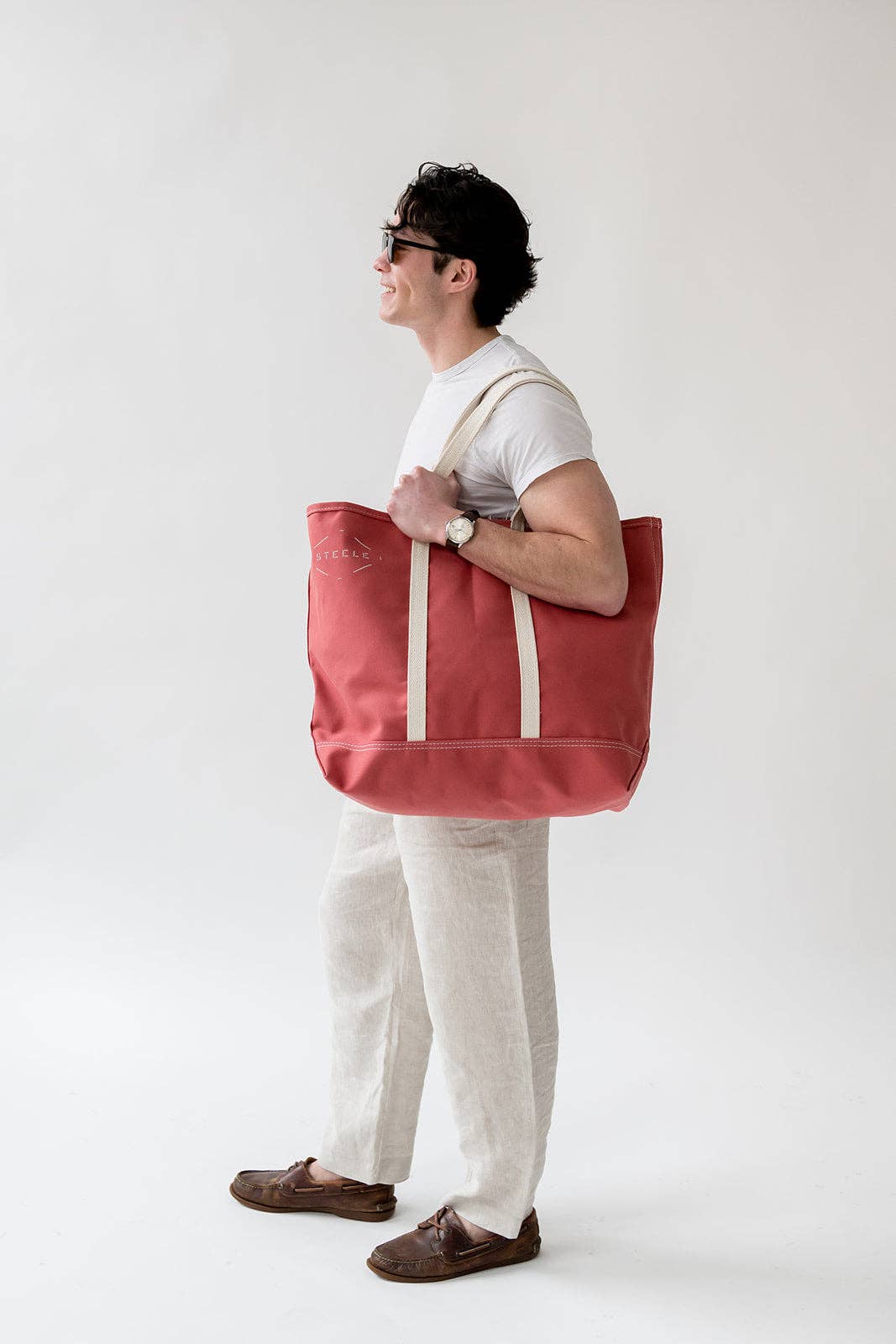 Steele Nantucket Red Tote Bag