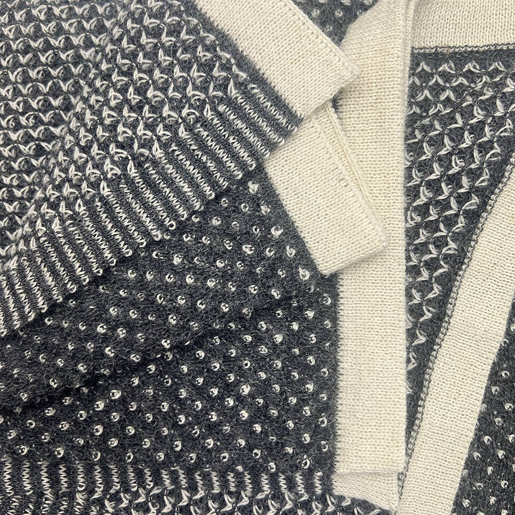 Slate & Salt Graphite Alpaca Throw