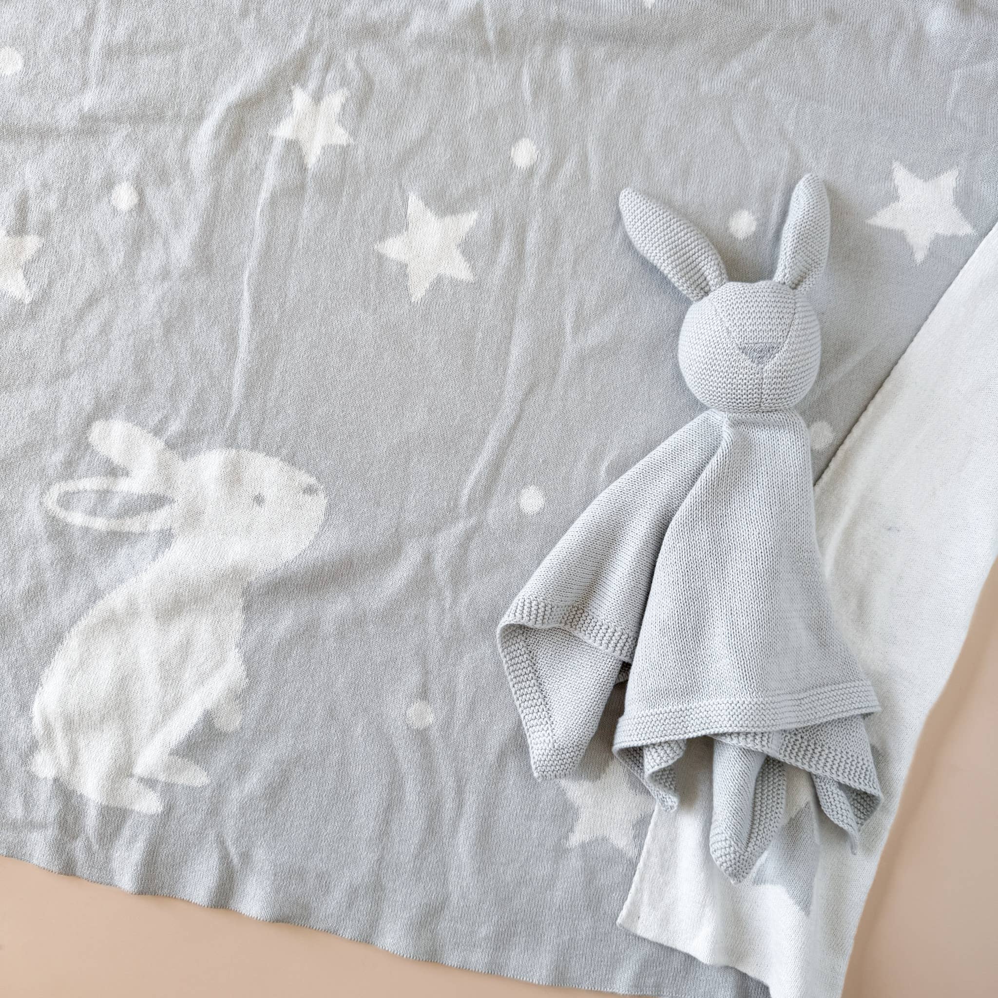 The Blueberry Hill Organic Cotton Bunny Blanket