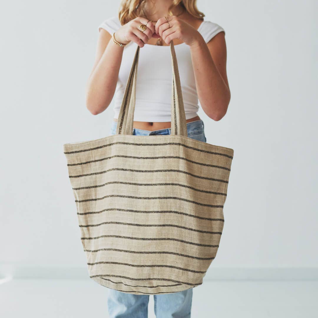 Will & Atlas Natural Striped Chloe Bag