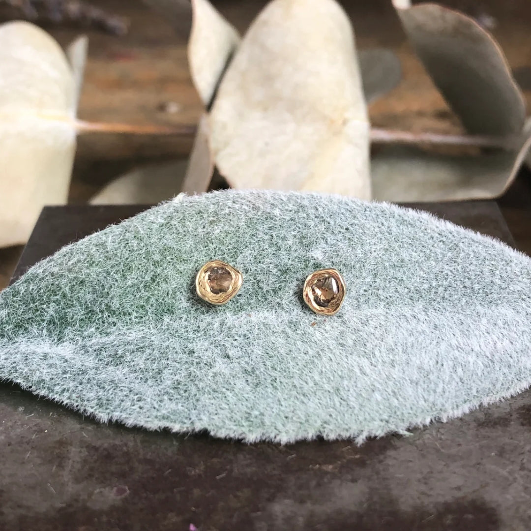 Emilie Shapiro Rose Cut Diamond Mirage Studs