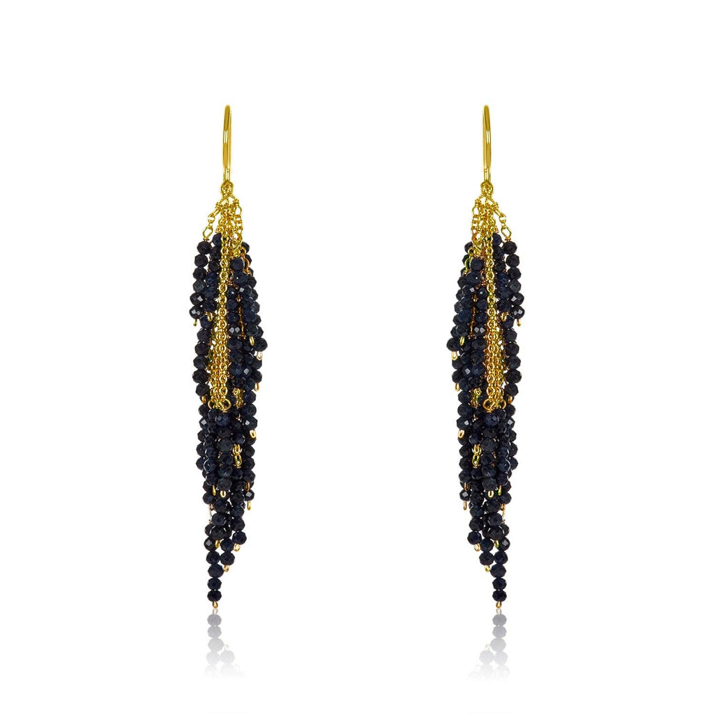 Mabel Chong Black Spinel Firecracker Earrings