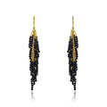 Mabel Chong Black Spinel Firecracker Earrings