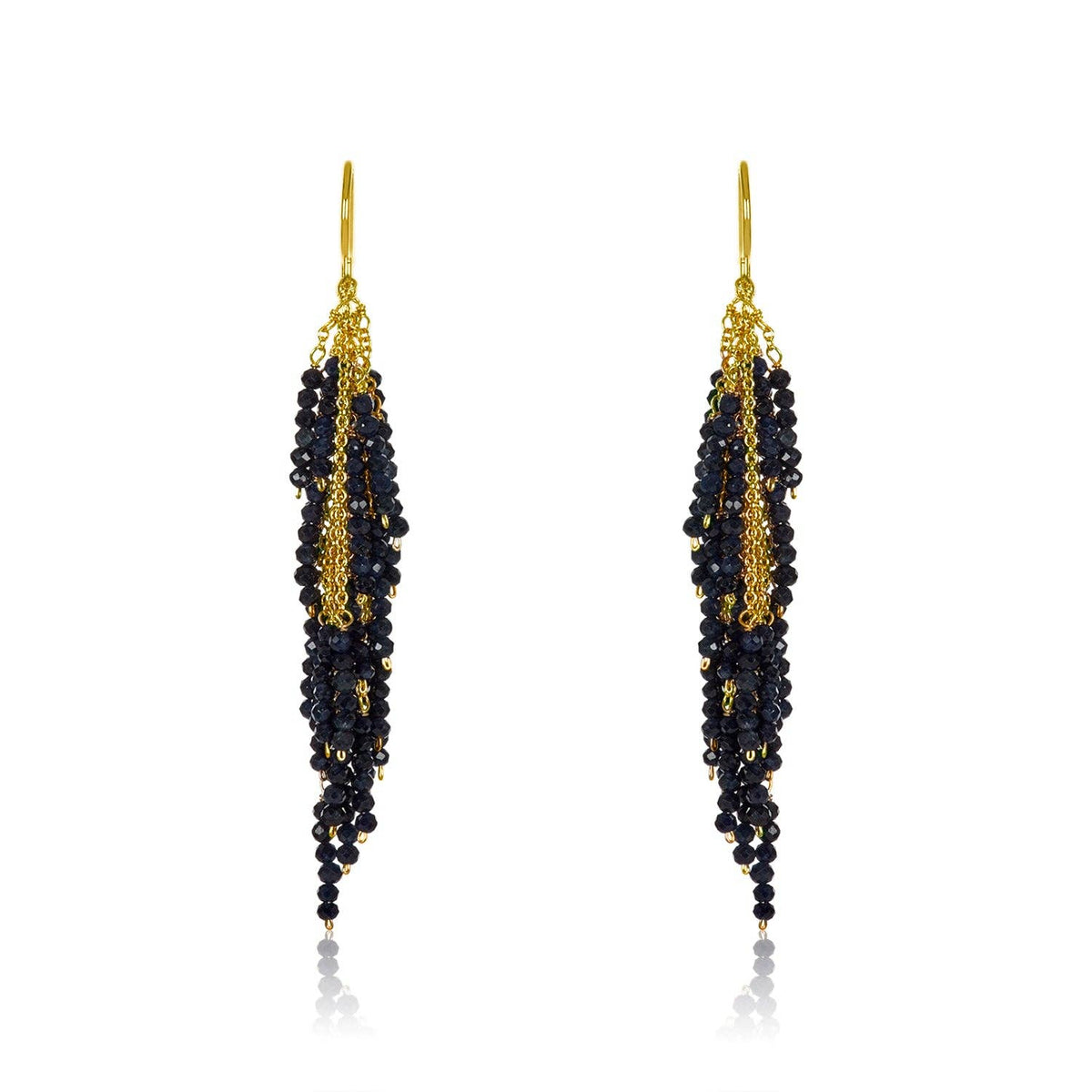 Mabel Chong Black Spinel Firecracker Earrings