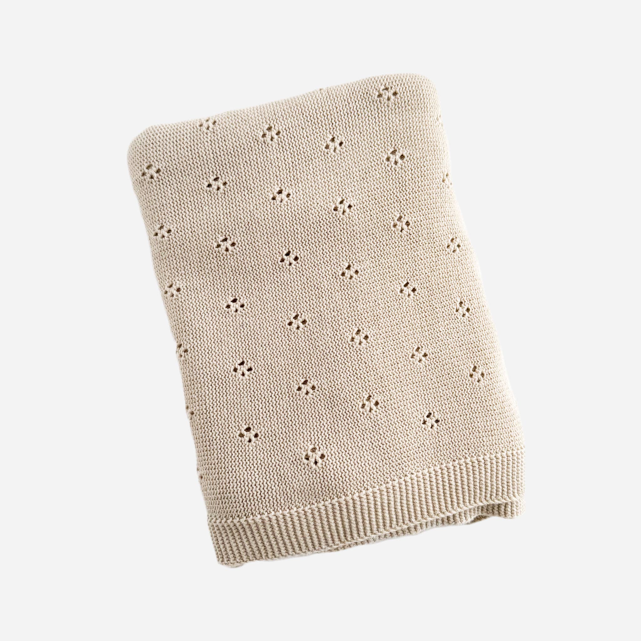 The Blueberry Hill Heirloom Pique Birch Organic Cotton Blanket