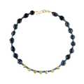 Julie Cohn Aurora Pearl Blue Topaz Bronze Necklace