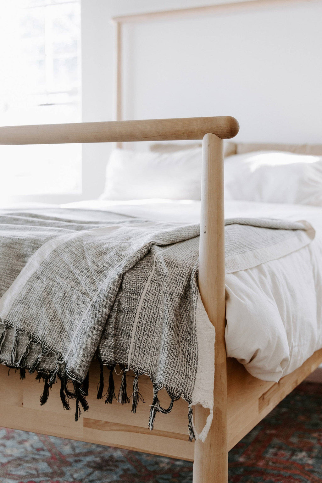 Home & Loft Grey Stripe Tribeca Towel