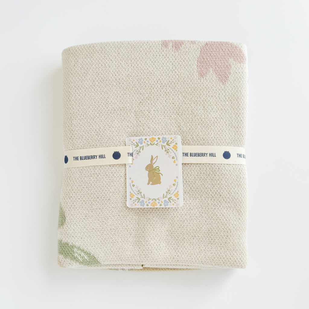 The Blueberry Hill Pastel Bunny Blanket