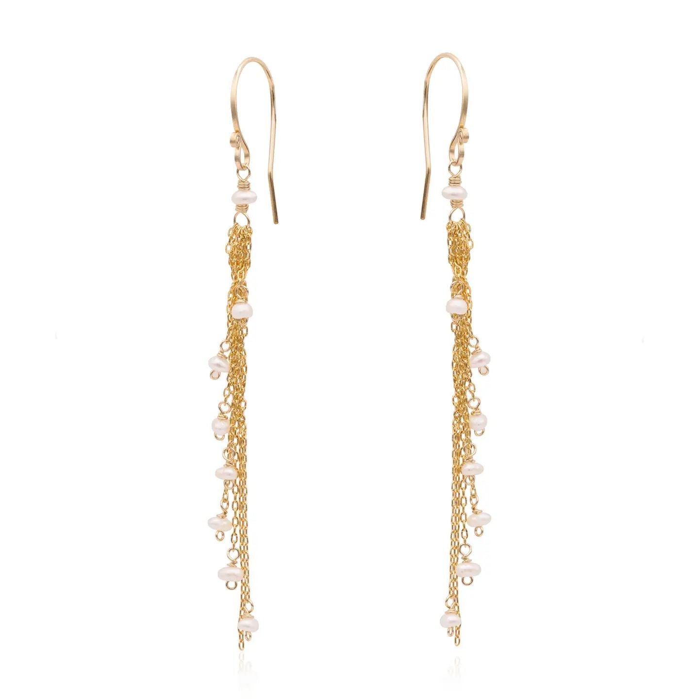 Chuang Yi Pearl Chain Earrings