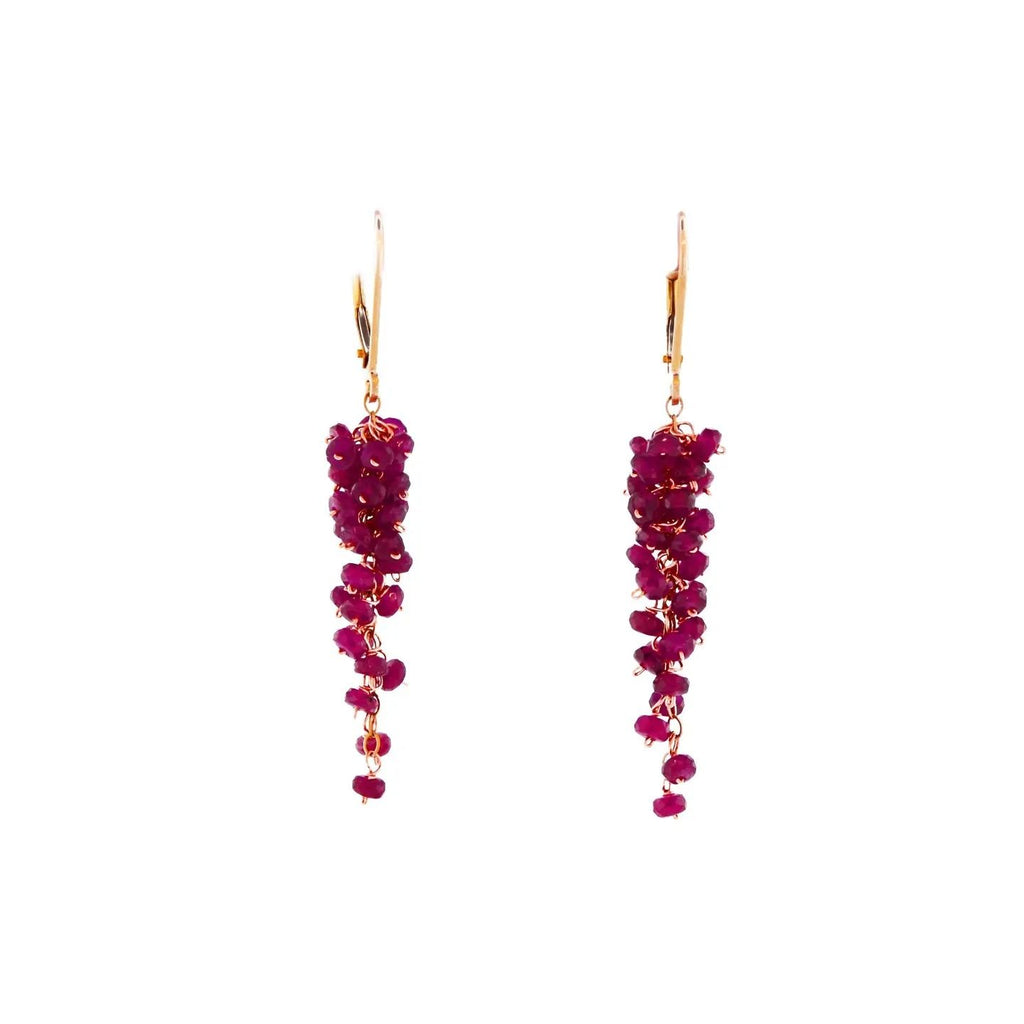 Mabel Chong Ruby Pinot Gris Earrings