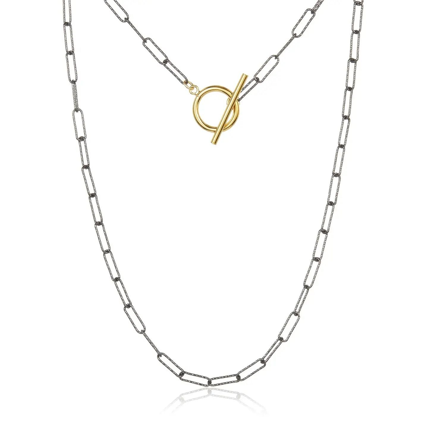 Mabel Chong Paperclip Toggle Necklace