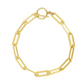 Ofina Thick 14k GF Paperclip Toggle Bracelet