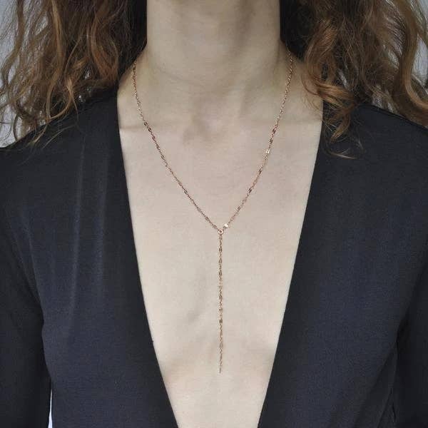 Ofina Y-Drop Long Necklace