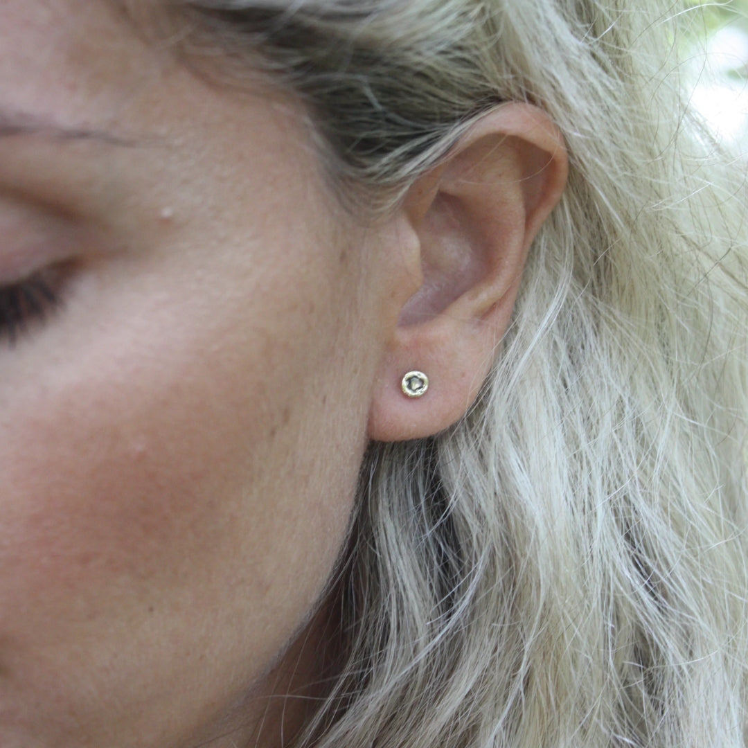 Emilie Shapiro Rose Cut Diamond Mirage Studs