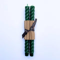 Greentree 10" Handmade Rope Beeswax Candles