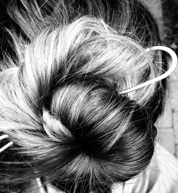 L. Greenwalt Brass Hair Pin