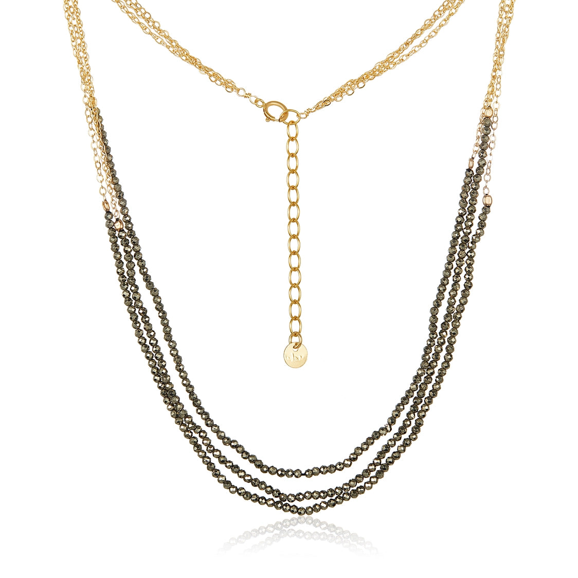 Mabel Chong Trio Pyrite Necklace
