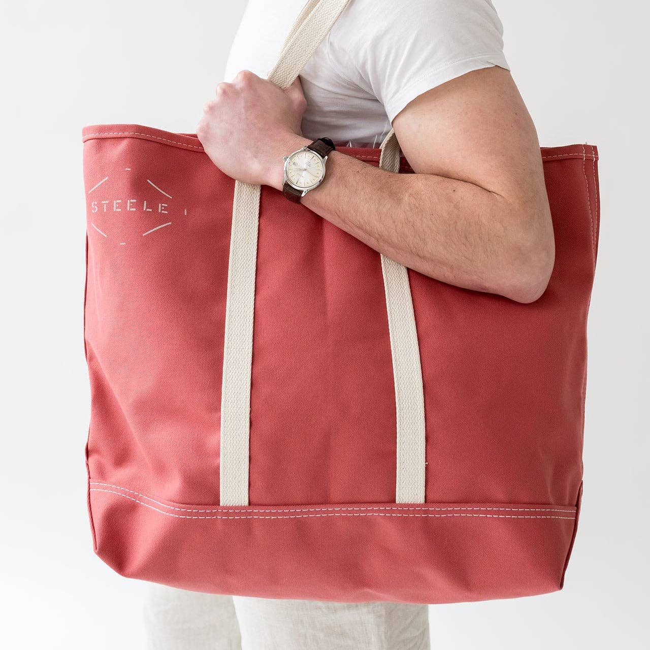 Steele Nantucket Red Tote Bag