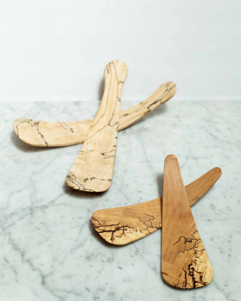 Petermans 9" Spalted Maple Salad Tossers
