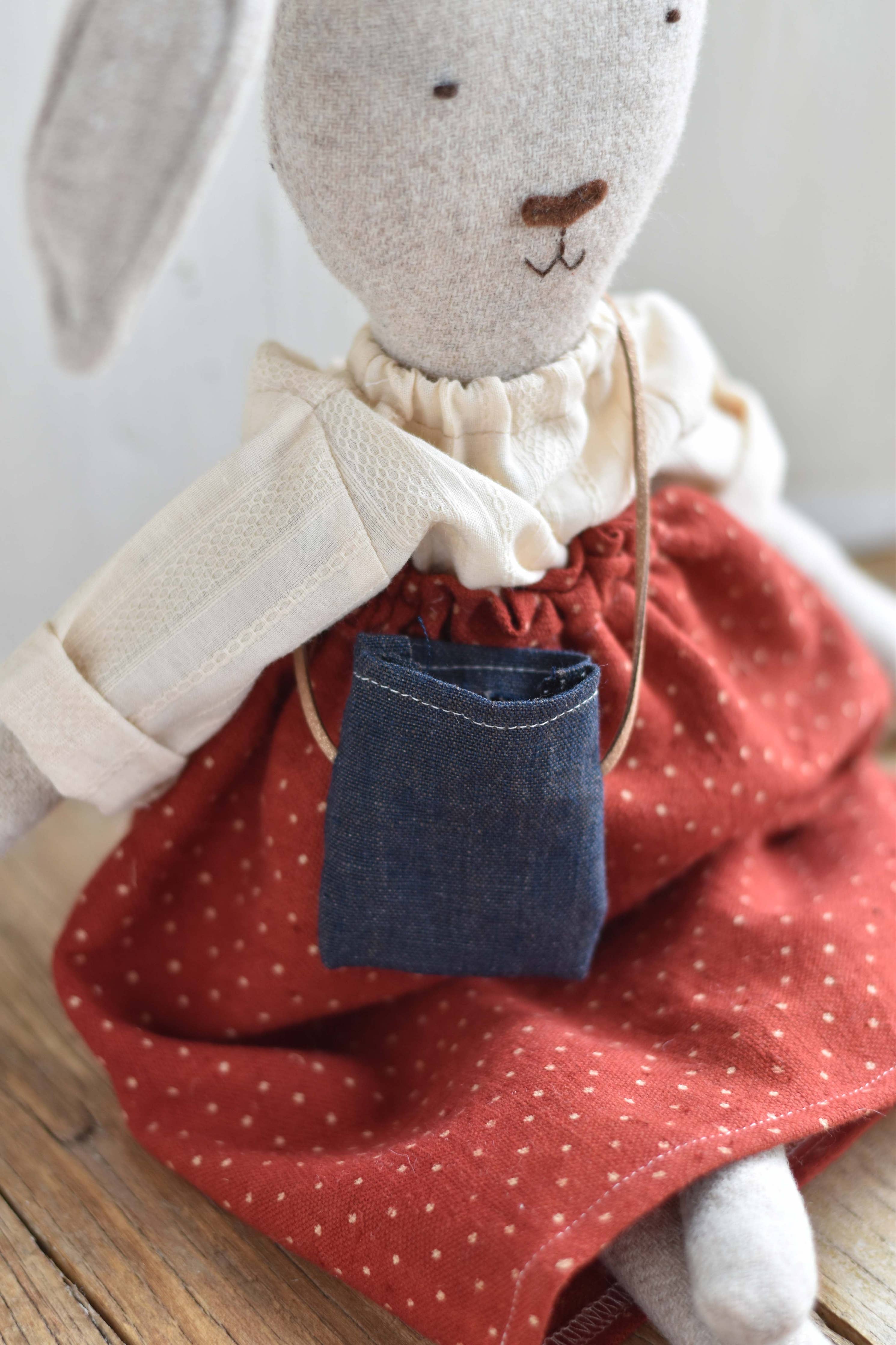 Woolgrass Ruthie the Rabbit-Dot Skirt 