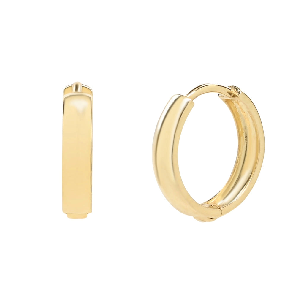 Ofina 10k Solid Gold Bold Huggies