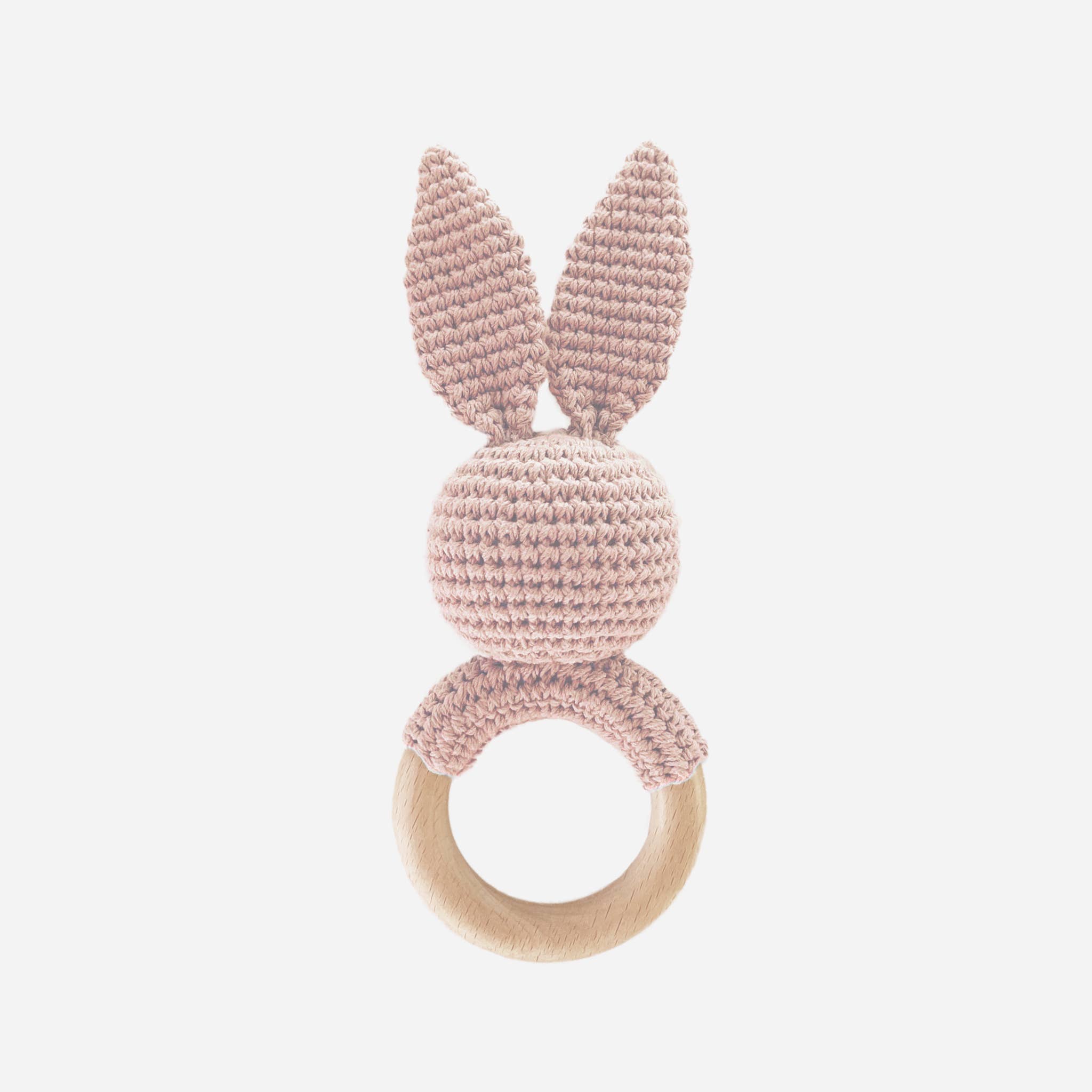 The Blueberry Hill Pink Bunny Rattle