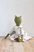 Woolgrass Fern the Frog-Oat Linen Dress