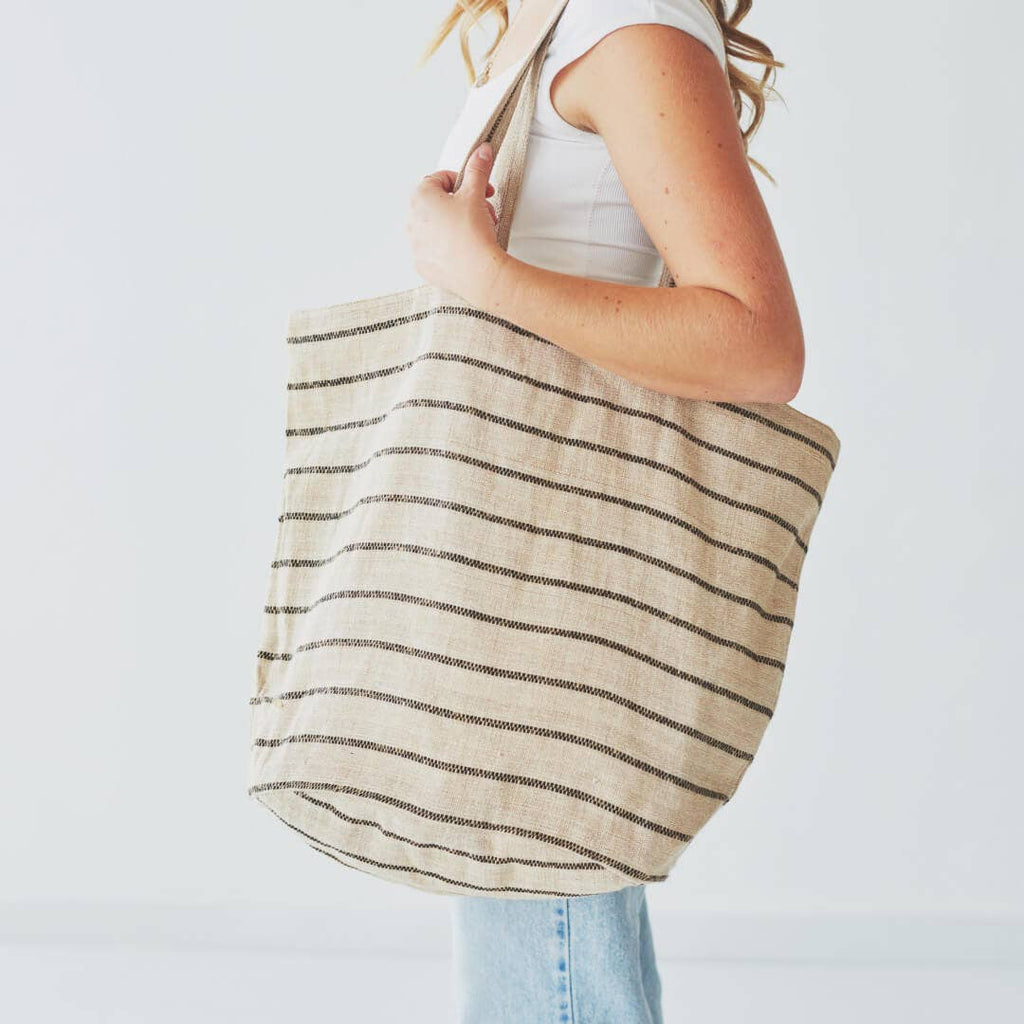 Will & Atlas Natural Striped Chloe Bag