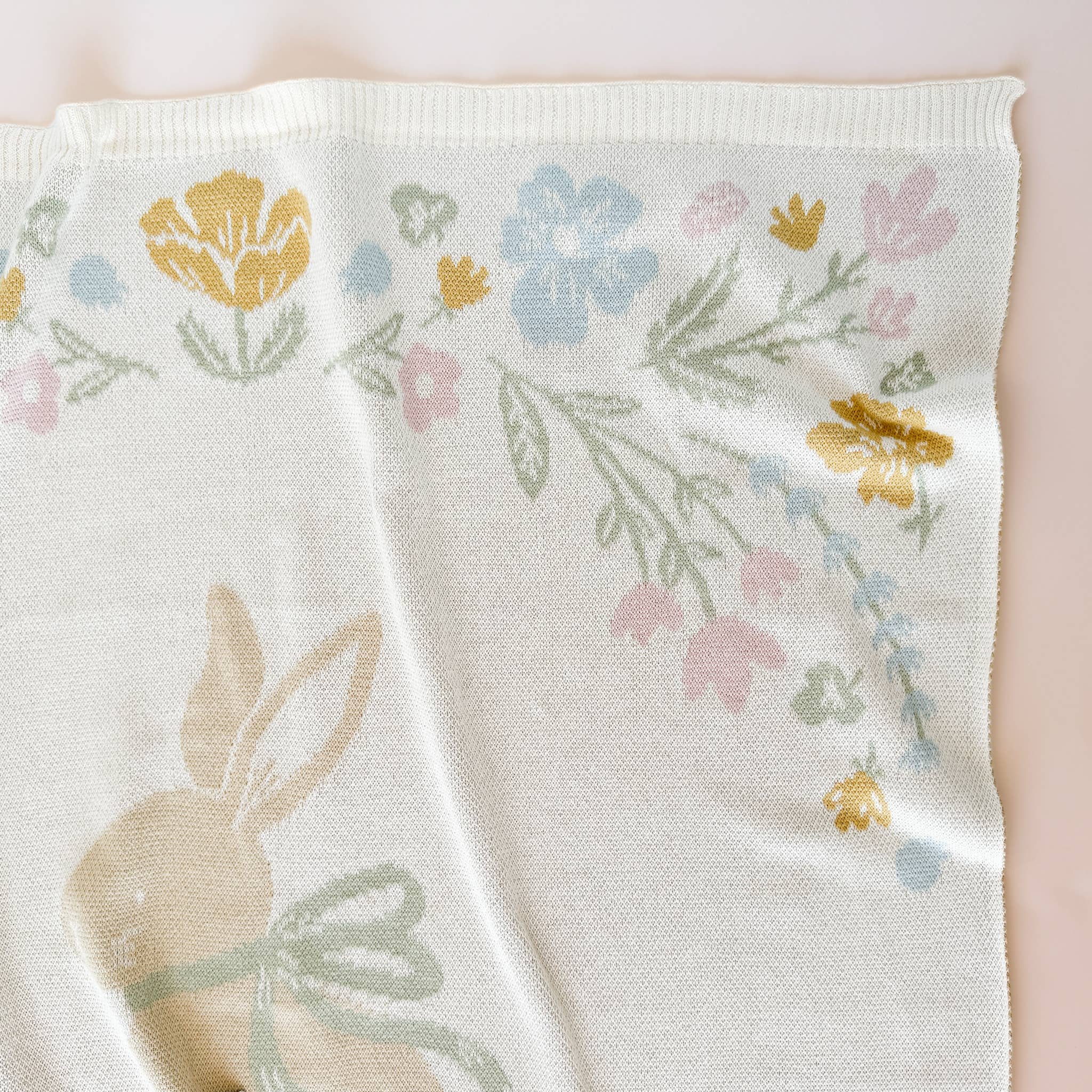 The Blueberry Hill Pastel Bunny Blanket