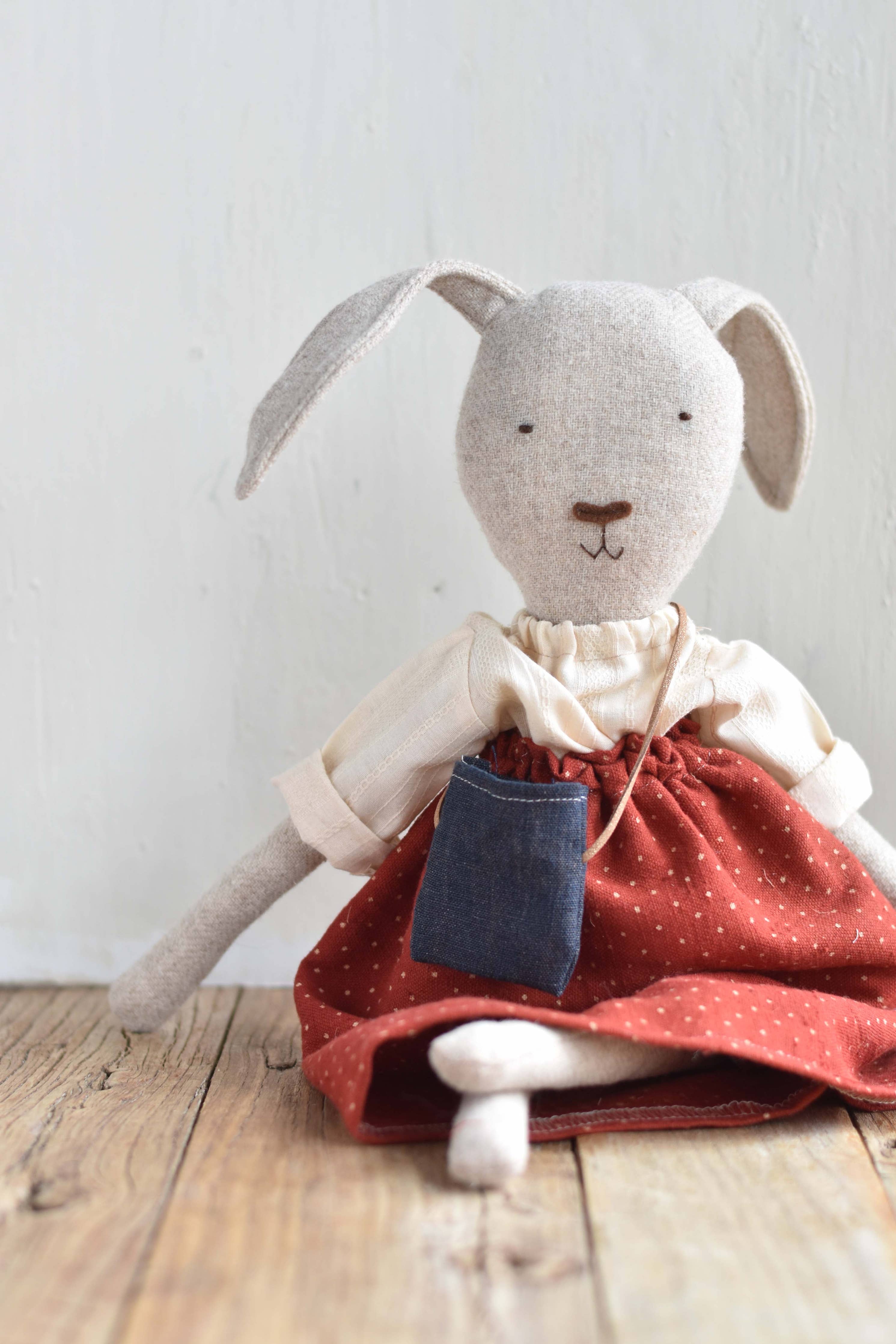 Woolgrass Ruthie the Rabbit-Dot Skirt 