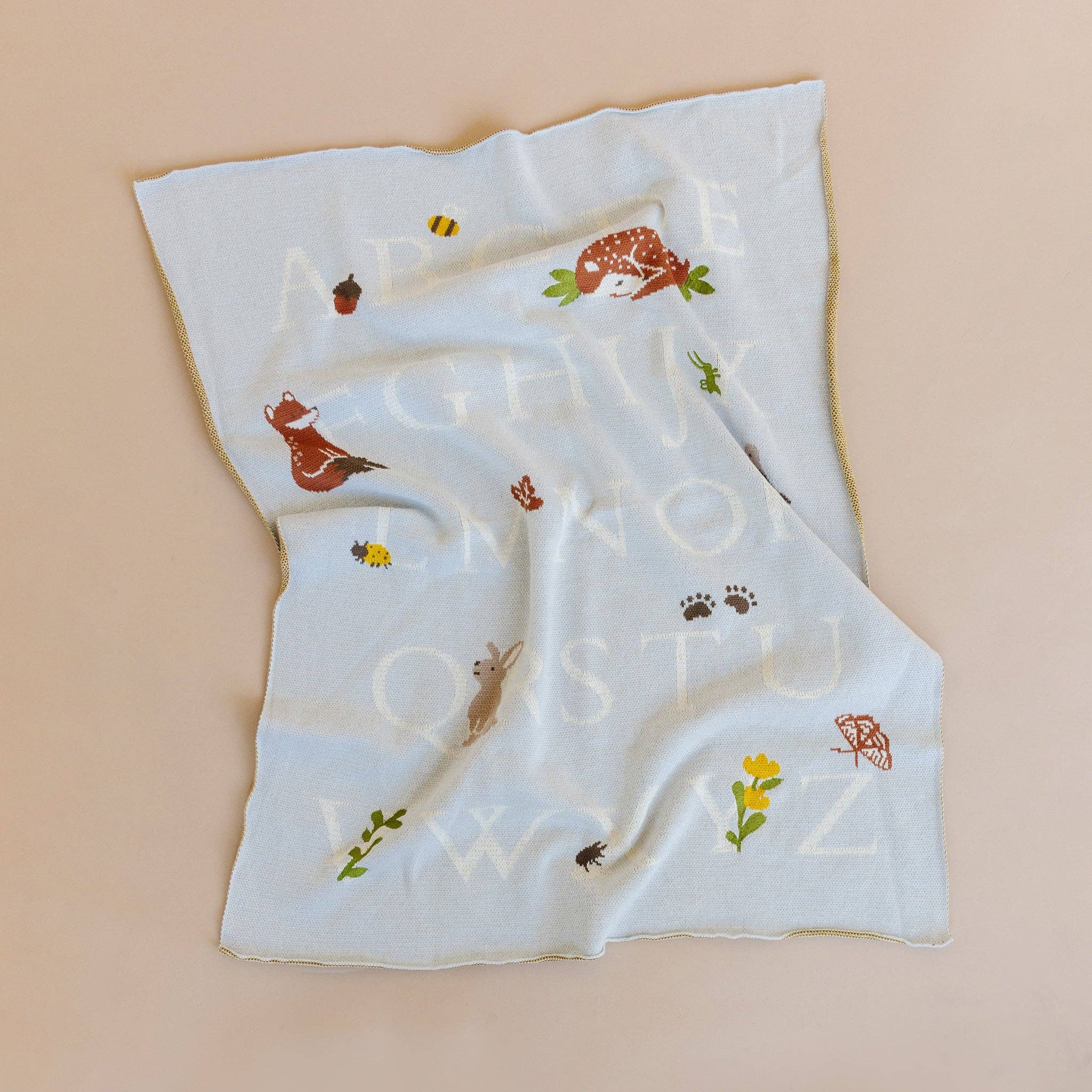 The Blueberry Hill Woodland Organic Cotton Blanket