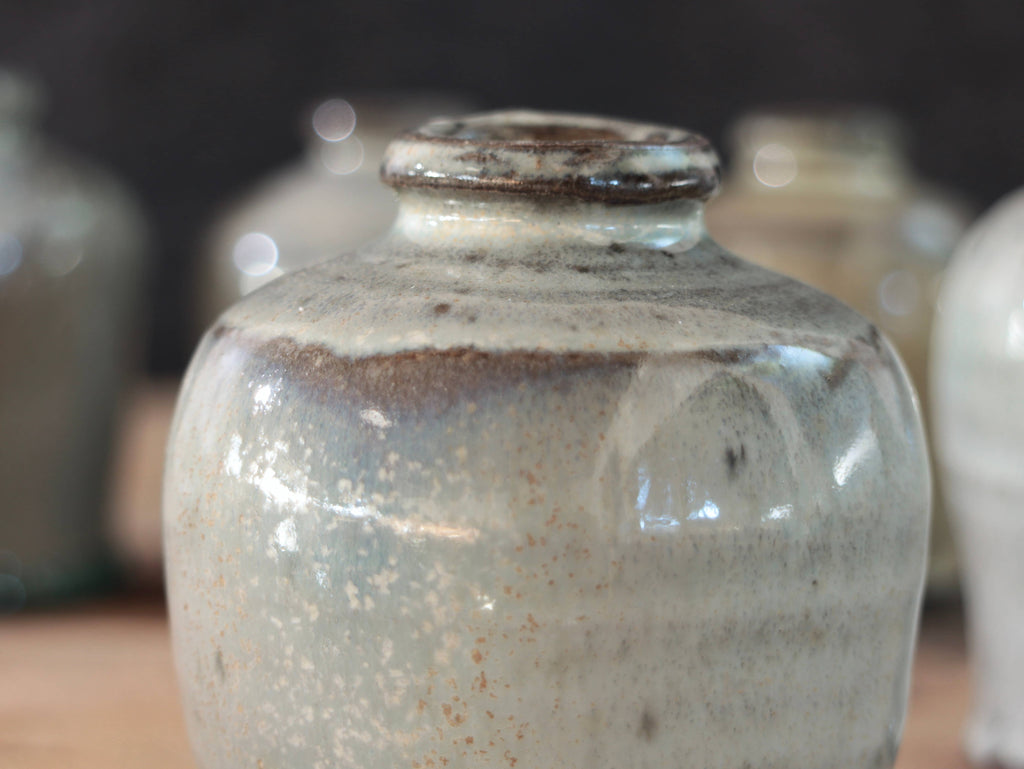 Matt Fishman Bud Vase Soda Fired Ash Glaze