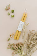 Mo&Co 10" Beeswax Taper Candles in Natural