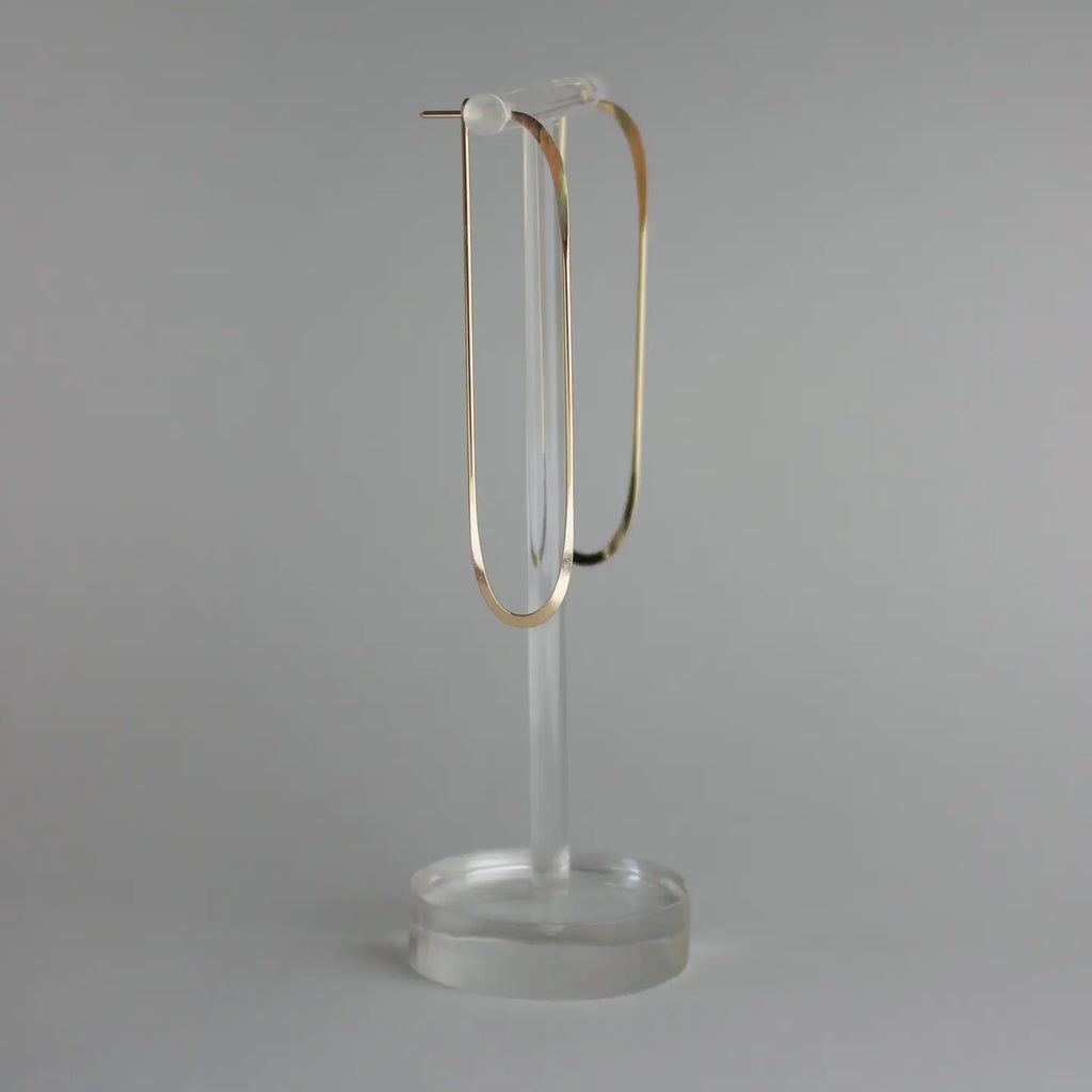 L. Greenwalt Long Oval Earrings