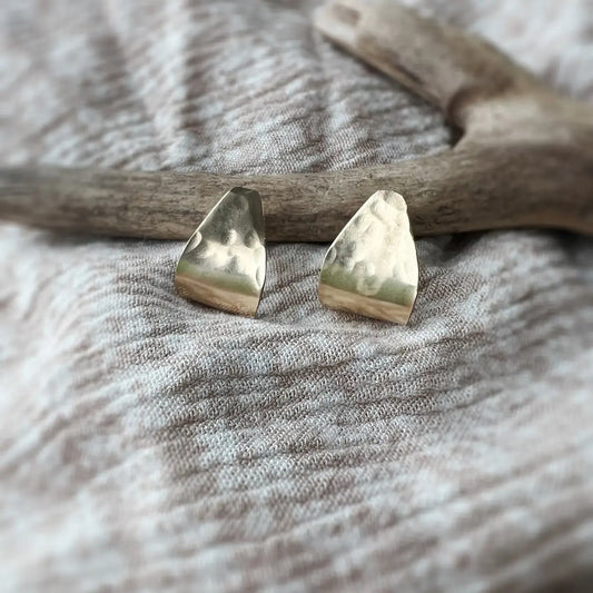 Ginger & Pearl Hammered Gold Ear Jackets