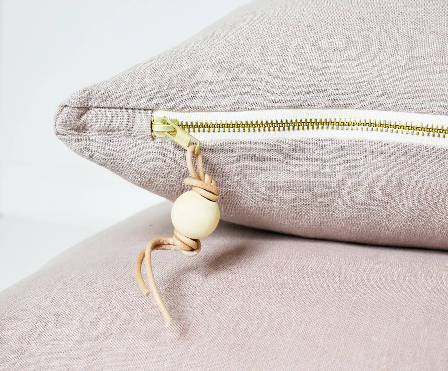 Celina Mancurti Rose Washed Linen Pillow