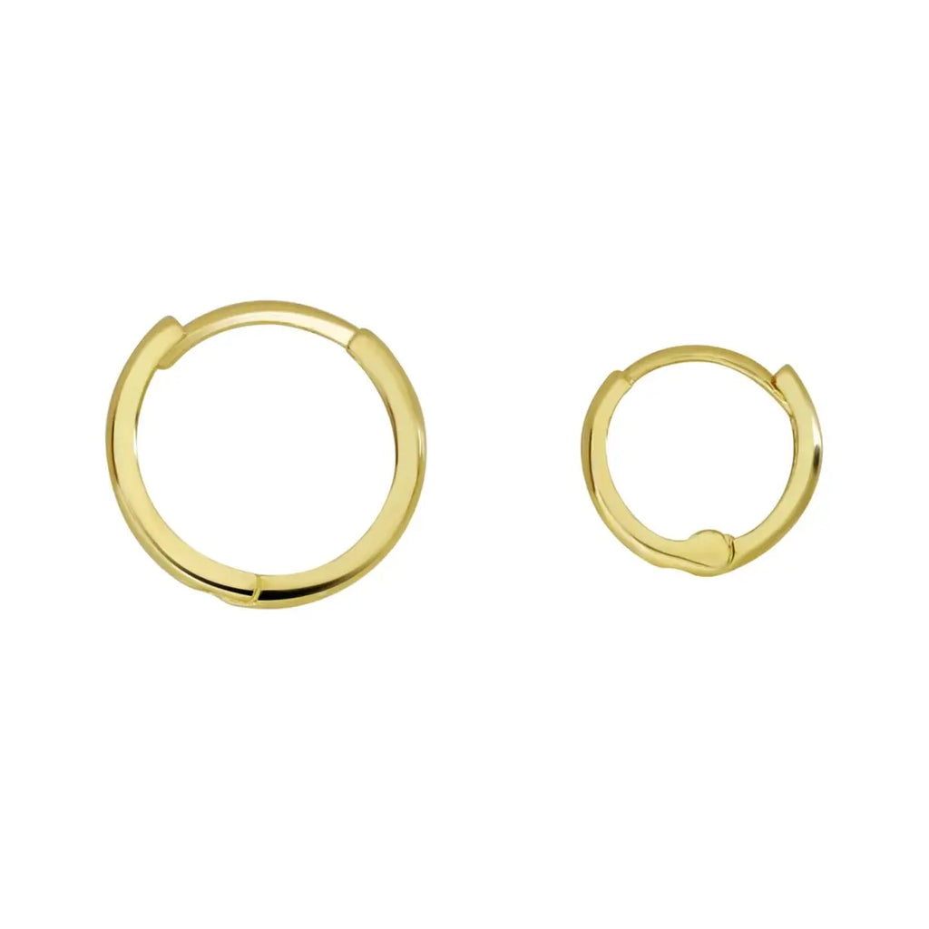 Ofina 10k Solid Gold Huggie Hoop