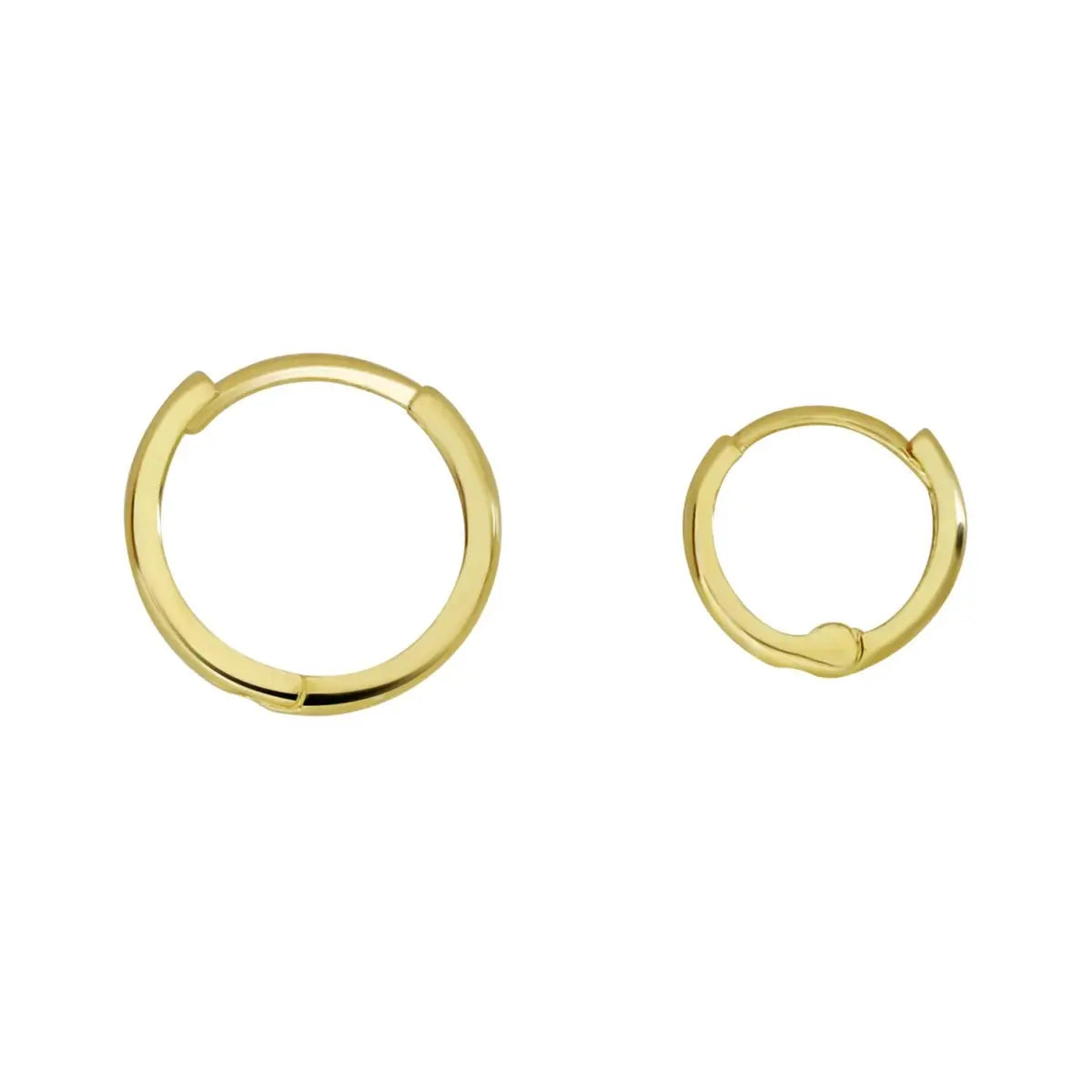 Ofina 10k Solid Gold Huggie Hoop