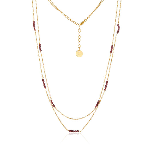 Mabel Chong Ruby Double Strand Necklace