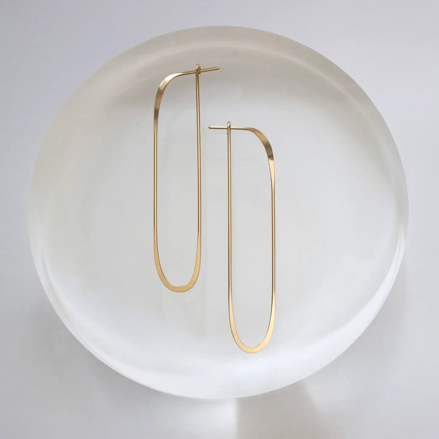 L. Greenwalt Long Oval Earrings